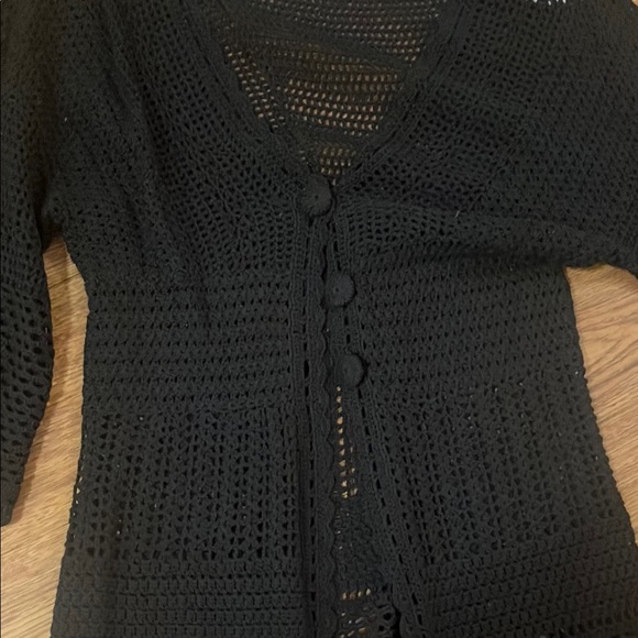 Women's Black Knit Sweater - Picture 2 of 3